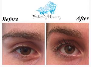 Eyelash lift with tint